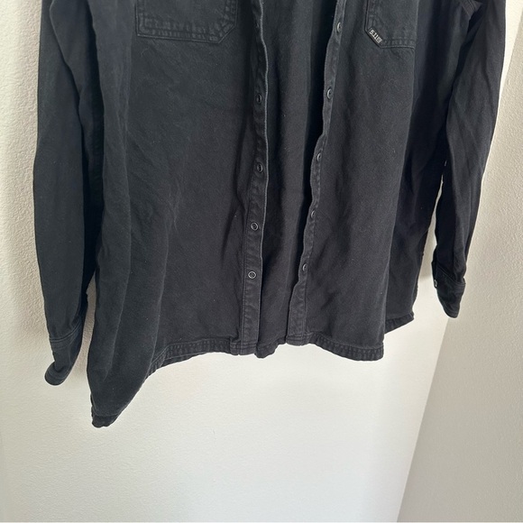 511 Tactical Ascension Long Sleeve Shirt Buttoned Solid Black Size XXL Men’s - Picture 4 of 11